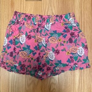 Janie and Jack Floral Pink Girls Shorts